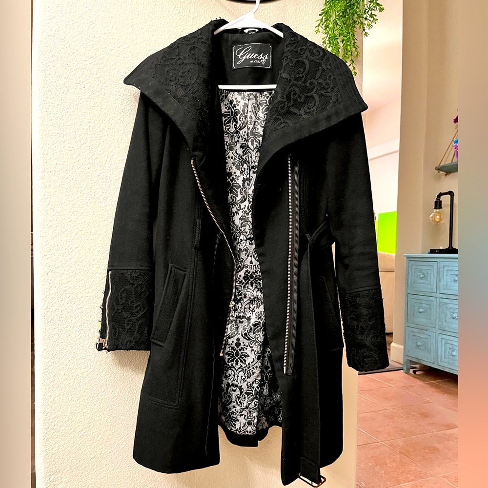 GUESS coat black size S